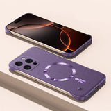 Magnet Frameless Sand Rock Matte Case For iPhone