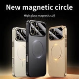 Luxury Camera Large Window Magnetic Case for iPhone
