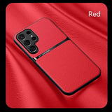 Business Leather Magnetic Stand Case For Samsung