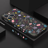 Luxury Flower Buds Lanyard Case For iPhone