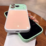 Luxury Lanyard Hit Contrast Color Glossy Case for iPhone