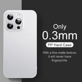 Ultra Thin Matte Translucent Hard Case For iPhone
