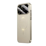 Luxury Camera Large Window Magnetic Case for iPhone