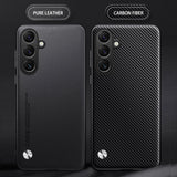 Leather Shockproof Hard Bumper Case For Samsung