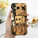 Casual Hat Liquid Silicone Soft Case For iPhone