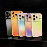 Original Gradient Matte Shockproof Liquid Silicone Case For iPhone