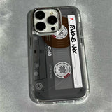 Cassette Tape Photo Frame Soft Phone Case For iPhone