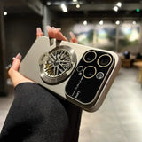 Decompression Rotating Gyroscope Holder with Large Window case for iPhone