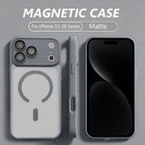 Luxury Magnetic Translucent Matte Case for iPhone