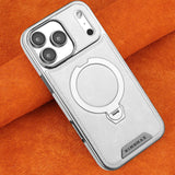 Magnetic Rotat Bracket Leather Case For iPhone
