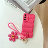 3D Sunflower Wrist Strap Case For Samsung