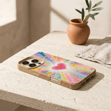 Colorful Heart Rainbow Print Magnetic Case for iPhone