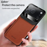 business-style Leather Shockproof case for iPhone