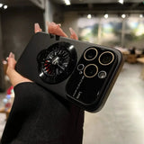 Decompression Rotating Gyroscope Holder with Large Window case for iPhone