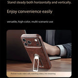 Luxury Rotation KickStand Business Leather Case For iPhone
