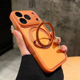 Clear Magnetic Stand Holder Armor Case For iPhone