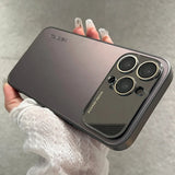 Luxury Mirror Glass Large Window Case for iPhone