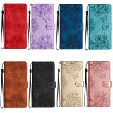 Flower Leather Wallet Card Holder Case for iPhone