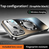 Luxury Glass Magnetic Shockproof Case For iPhone