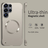 Ultra Thin Metallic Paint Magnetic Frameless Case For Samsung