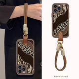Leopard Print Lanyard Case For Samsung