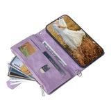 Rhombic Flap Wristlet Wallet Leather Case for Samsung