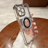 Plating Clear Magnetic Bumper Case for iPhone