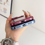 Ultra Thin Plating Clear Hard Frameless Case For iPhone