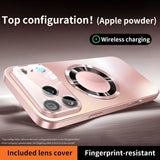 Luxury Glass Magnetic Shockproof Case For iPhone