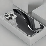 Gradient Minimalist Curve Electroplated  Case For iPhone