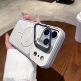 Magnetic Shockproof Matte Lens Holder Case For iPhone