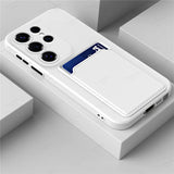 Liquid Silicone Card Holder Case For Samsung