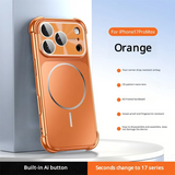 Shockproof Matte Magnetic Plating Case for iPhone