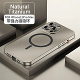 Aluminum Metal Frame Magnetic Case For iPhone