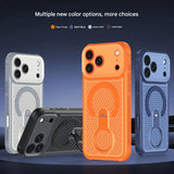 Honeycomb Cooling Magnetic Kickstand Case for iPhone