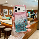 Gradient Quicksand Soft TPU+Hard Bumper Case For iPhone