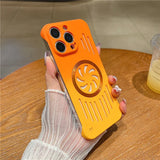 Luxurious Gradient Hollow-out Cooling Magnetic Case for iPhone