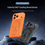 Honeycomb Cooling Magnetic Kickstand Case for iPhone