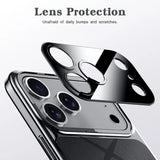 Frame Leather Shockproof Bumper Plating Case For iPhone