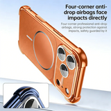Shockproof Matte Magnetic Plating Case for iPhone