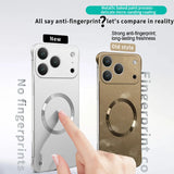 Ultra Thin PC Frameless Magnetic Metal Case For iPhone