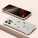 Magnet Frameless Sand Rock Matte Case For iPhone