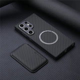 Luxurious Carbon Fiber Leather Case for Samsung