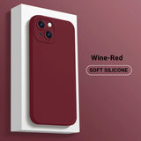 Fluff Protective Soft Liquid Silicone Case for iPhone