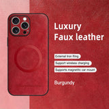 Magnetic Leather Protective Case for iPhone