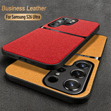 Business Leather Magnetic Stand Case For Samsung