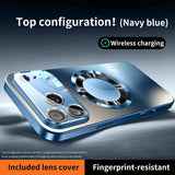 Luxury Glass Magnetic Shockproof Case For iPhone