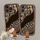 Leopard Print Lanyard Case For Samsung