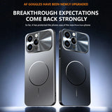 Luxury Colorful Magnetic Large Window Case For iPhone