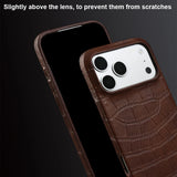 Premium Crocodile Leather Case For iPhone